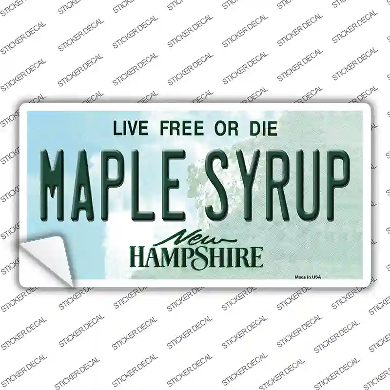 LP-12165s-S Maple Syrup   Hampshire Novelty Sticker Decal, Small