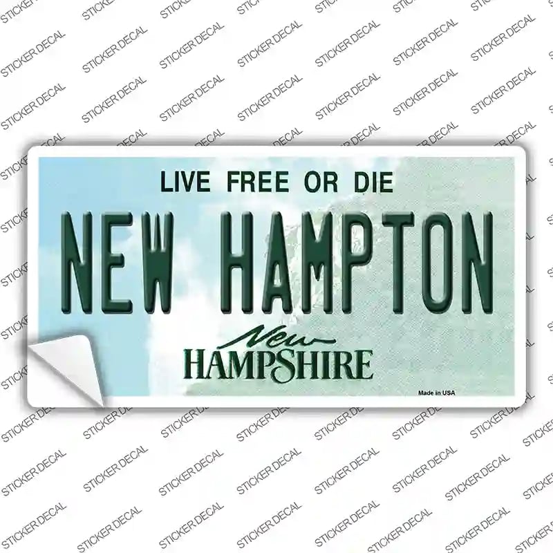 LP-12195s-L   Hampton   Hampshire Novelty Sticker Decal, Large