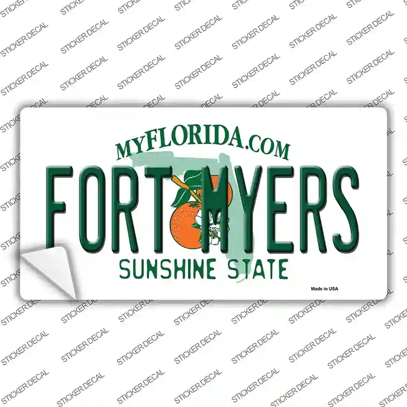 LP-8224s-S Fort Myers Florida Novelty Sticker Decal, Small