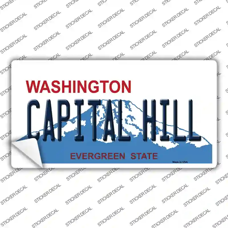 LP-8665s-L Capital Hill Washington Novelty Sticker Decal, Large