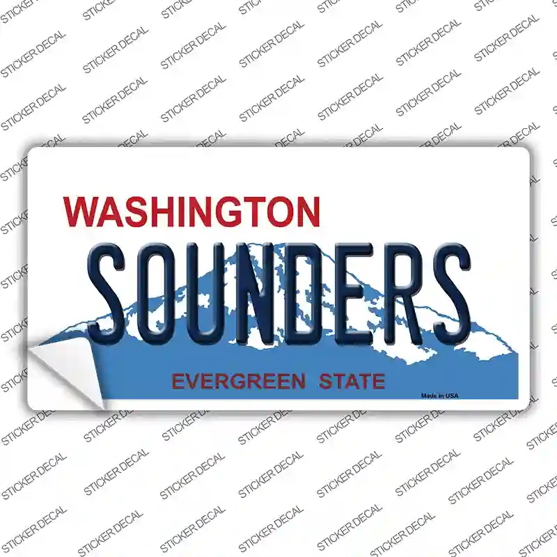 LP-8694s-XL Sounders Washington Novelty Sticker Decal, Extra Large