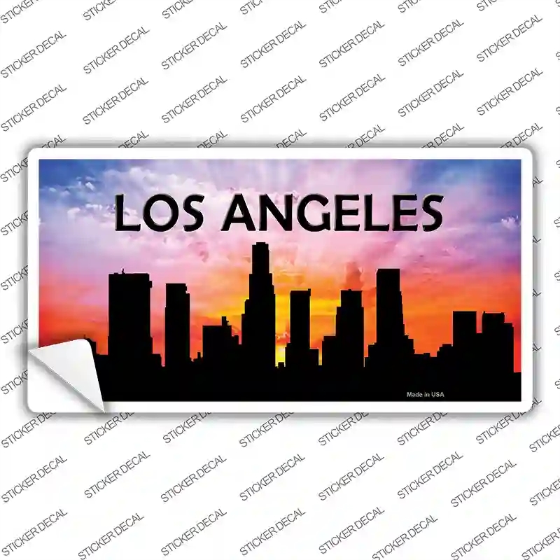 LP-8703s-S Los Angeles Silhouette Novelty Sticker Decal, Small