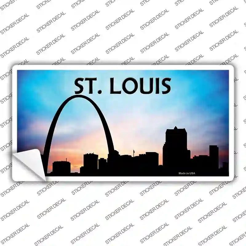 LP-8723s-S St Louis Silhouette Novelty Sticker Decal, Small