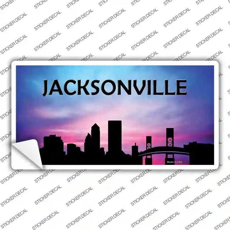 LP-8726s-S Jacksonville Silhouette Novelty Sticker Decal, Small