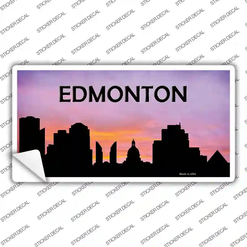 LP-8735s-L Edmonton Silhouette Novelty Sticker Decal, Large