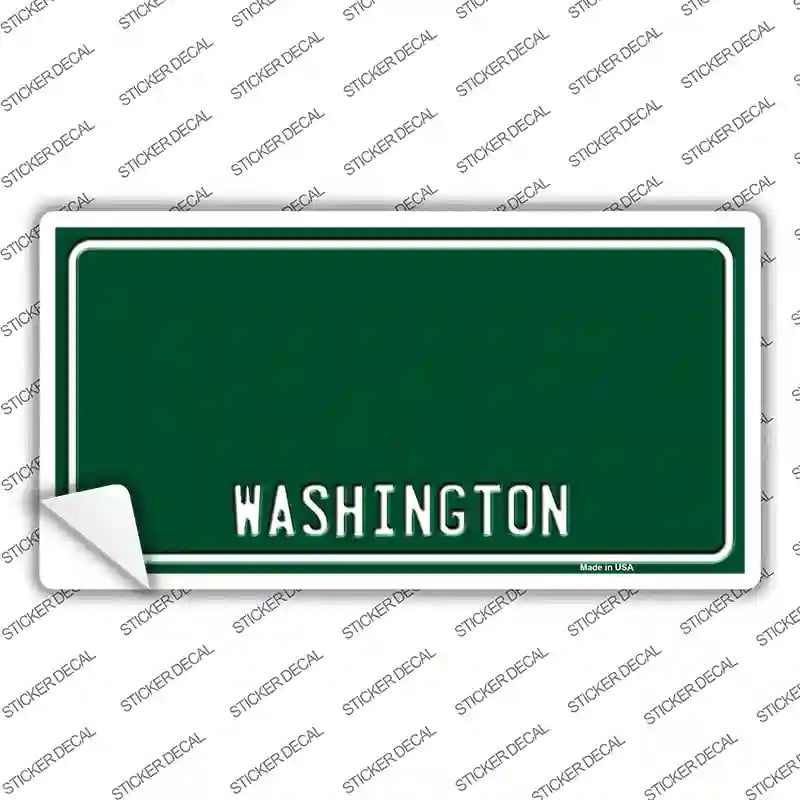 LP-8936s-L Washington Green Background Novelty Sticker Decal, Large