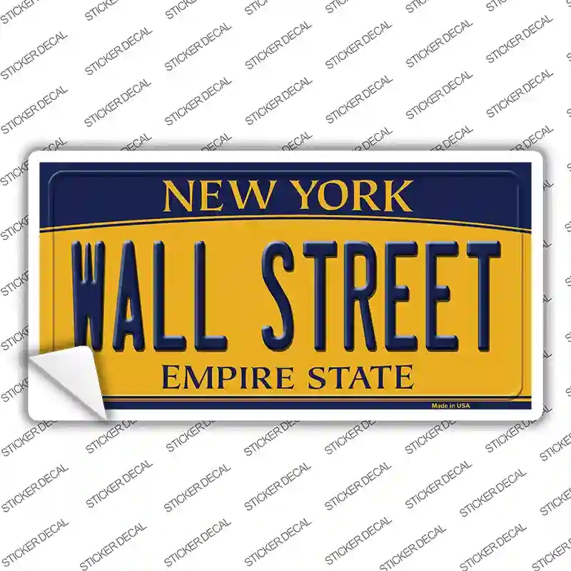 LP-8957s-S Wall Street   York Novelty Sticker Decal, Small