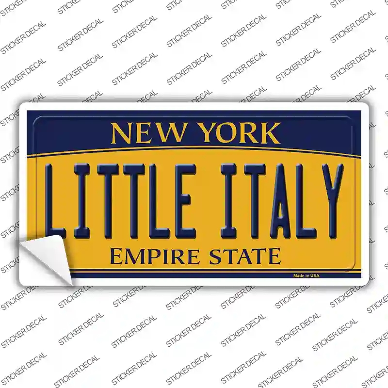 LP-8958s-S Little Italy   York Novelty Sticker Decal, Small