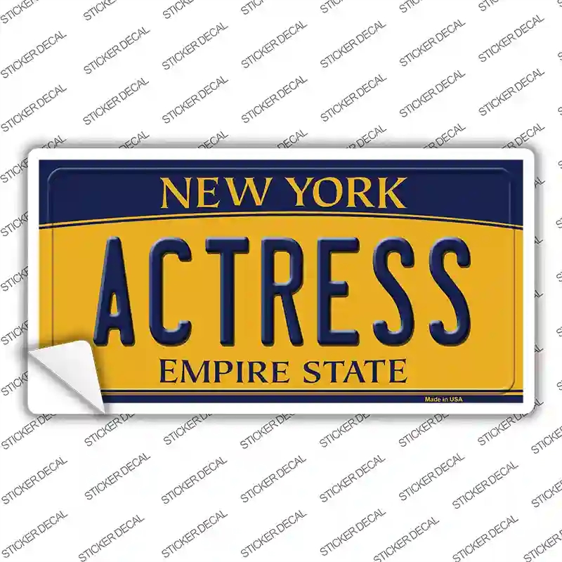LP-8982s-XL Actress   York Novelty Sticker Decal, Extra Large