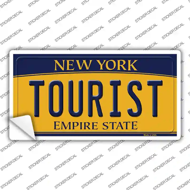LP-8995s-S Tourist   York Novelty Sticker Decal, Small