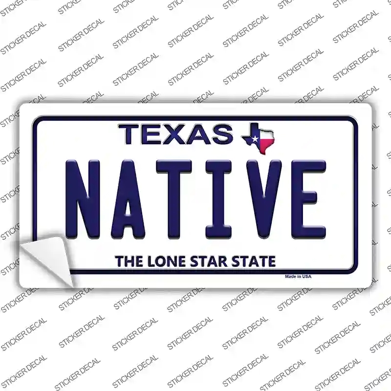 LP-9361s-L Native Texas Novelty Sticker Decal, Large