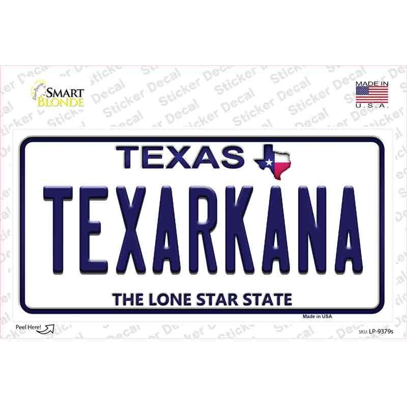 LP-9379s-M Texarkana Texas Novelty Sticker Decal, Medium