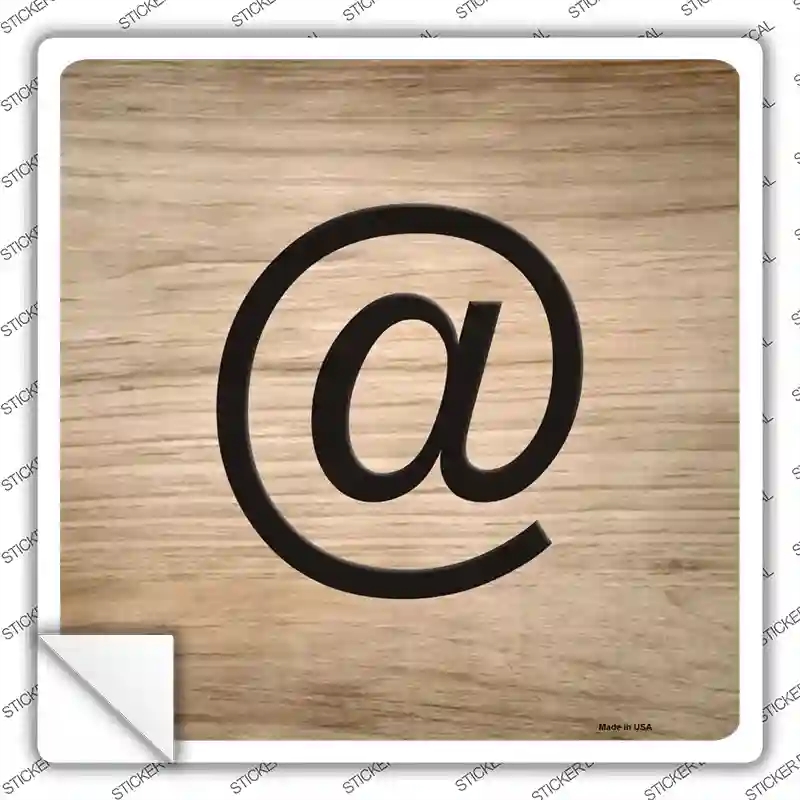 SQ-1313s-S Aspersand Symbol Tiles Novelty Square Sticker Decal, Small