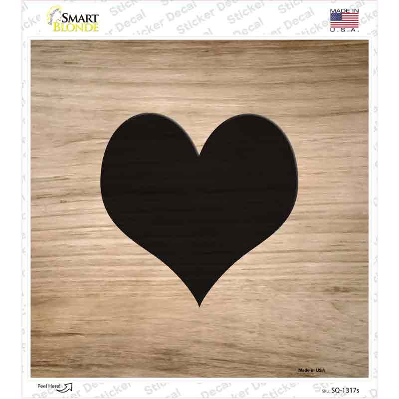 SQ-1317s-M Heart Symbol Tiles Novelty Square Sticker Decal, Medium