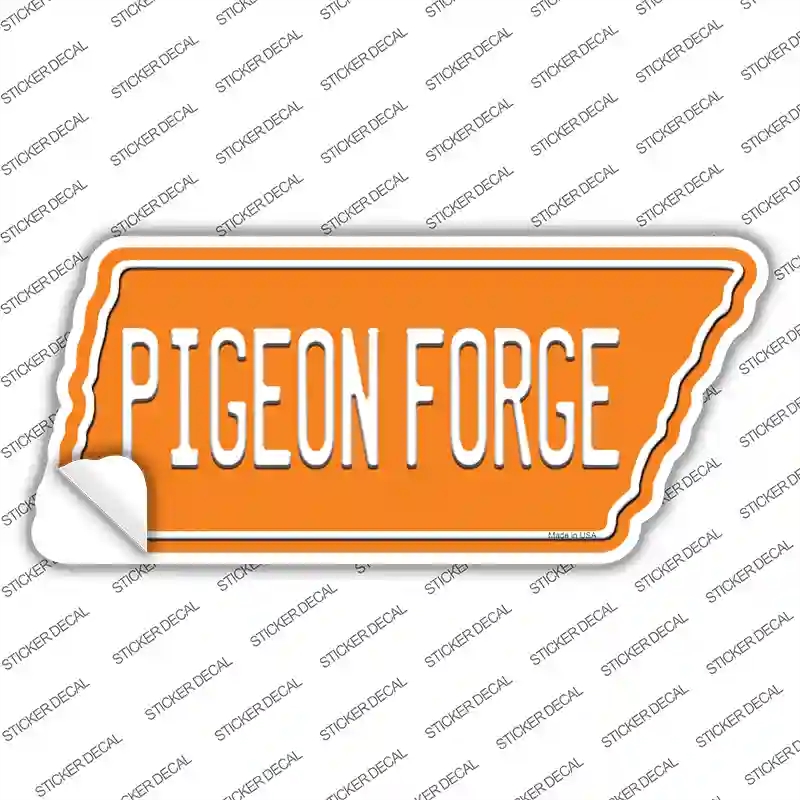 TN-038s-S Pigeon Forge Novelty Tennessee Shape Sticker Decal, Small