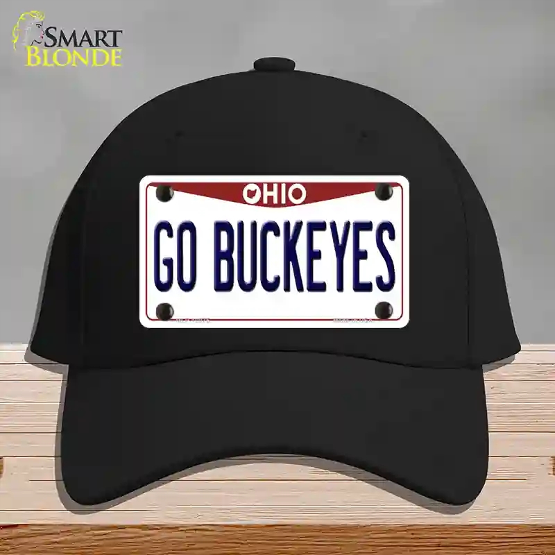 HAT03-MLP-10075 Go Buckeyes Ohio Novelty License Plate Hat, Cotton - Black