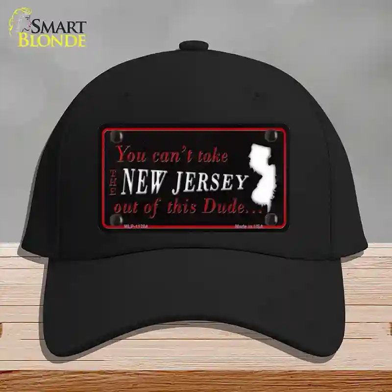 HAT03-MLP-11284   Jersey Dude Novelty License Plate Hat, Cotton - Black