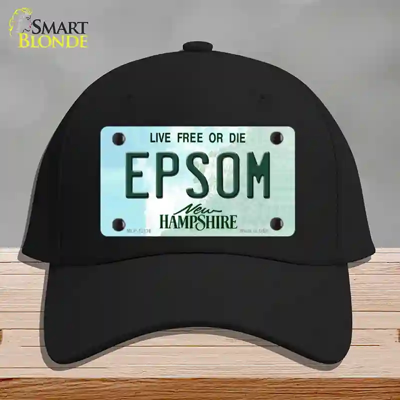 HAT03-MLP-12136 Epsom   Hampshire Novelty License Plate Hat, Cotton - Black