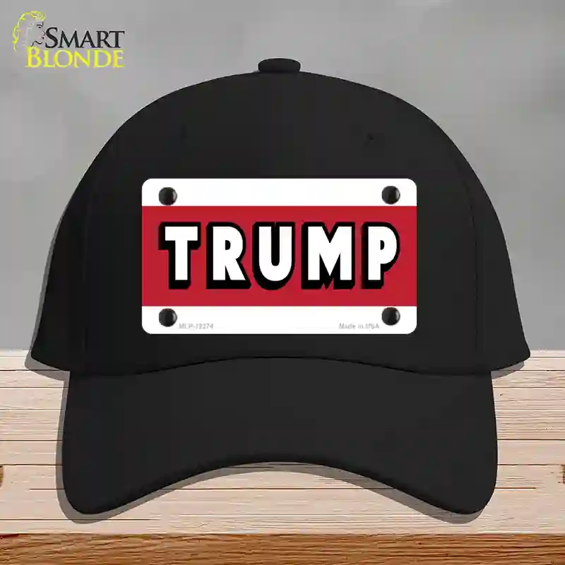 HAT03-MLP-12274 Trump Novelty License Plate Hat, Cotton - Black