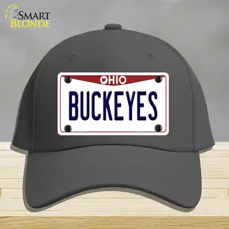 HAT04-MLP-10074 Buckeyes Ohio Novelty License Plate Hat, Cotton - Charcoal