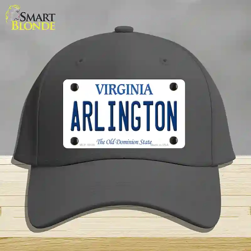 HAT04-MLP-10108 Arlington Virginia Novelty License Plate Hat, Cotton - Charcoal
