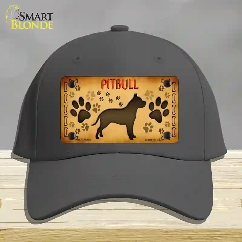 HAT04-MLP-10453 Pitbull Novelty License Plate Hat, Cotton - Charcoal
