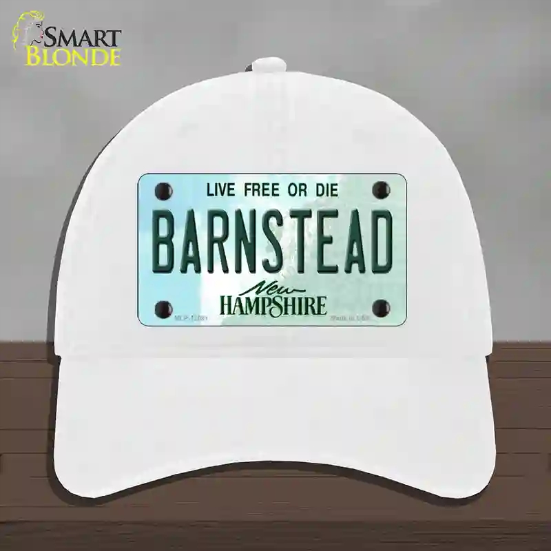 HAT14-MLP-12081 Barnstead   Hampshire State Novelty License Plate Hat, Unconstructed Cotton - White
