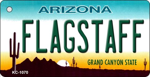 KC-1070 Flagstaff Arizona State License Plate Key Chain