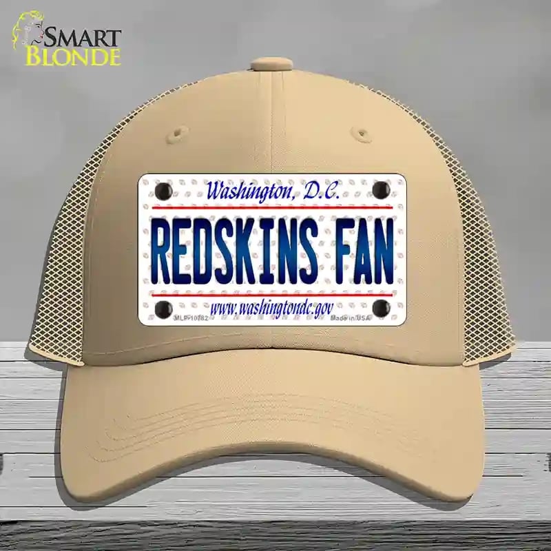 HAT15-MLP-10782 Redskins Fan Washington DC Novelty License Plate Hat, Mesh - Khaki
