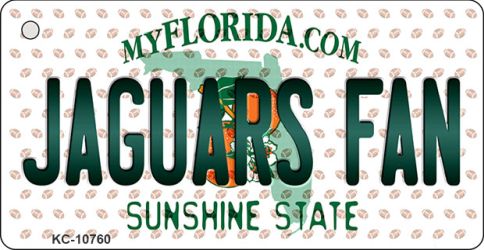 KC-10760 Jaguars Fan Florida State License Plate Key Chain