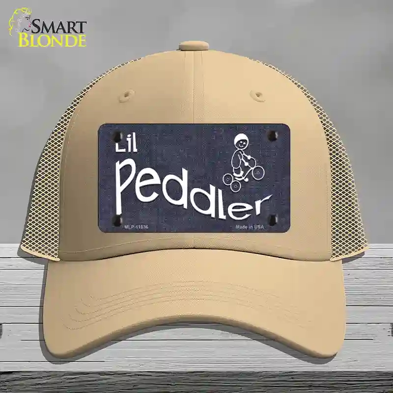 HAT15-MLP-11536 Lil Peddler Novelty License Plate Hat, Mesh - Khaki