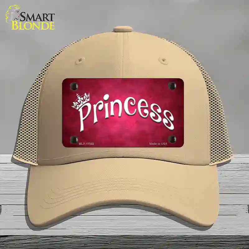 HAT15-MLP-11545 Princess Novelty License Plate Hat, Mesh - Khaki