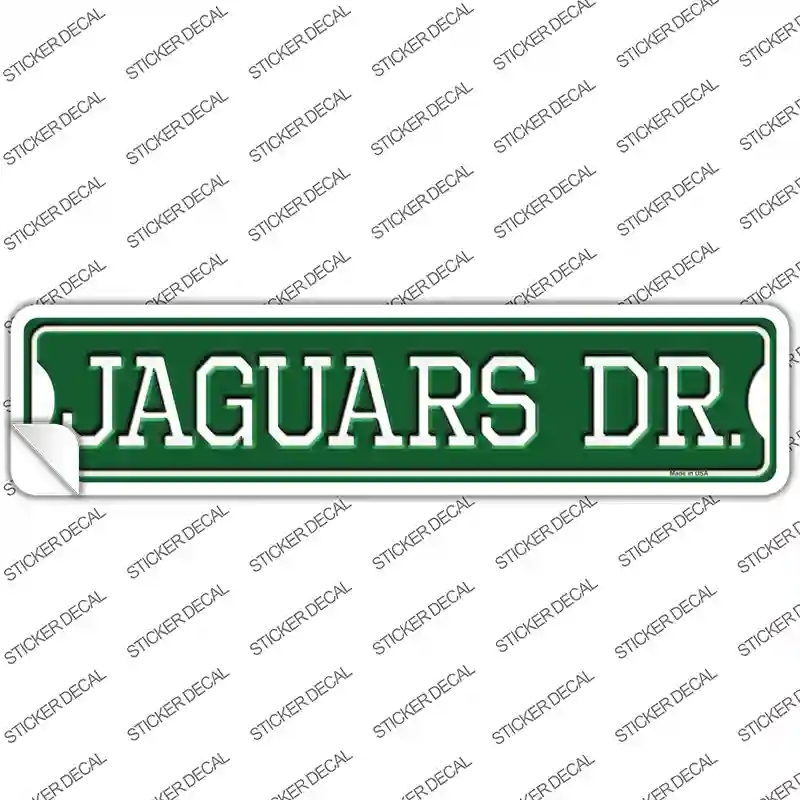 K-959s-XL Jaguars Dr Novelty Narrow Sticker Decal, Extra Large