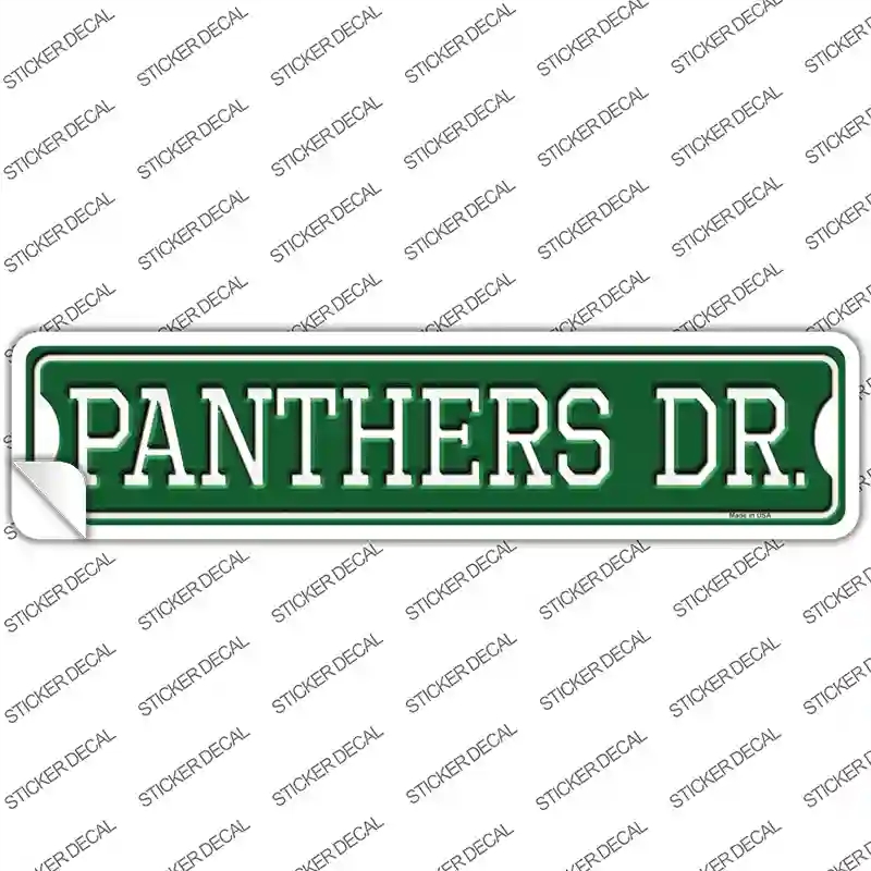 K-963s-S Panthers Dr Novelty Narrow Sticker Decal, Small