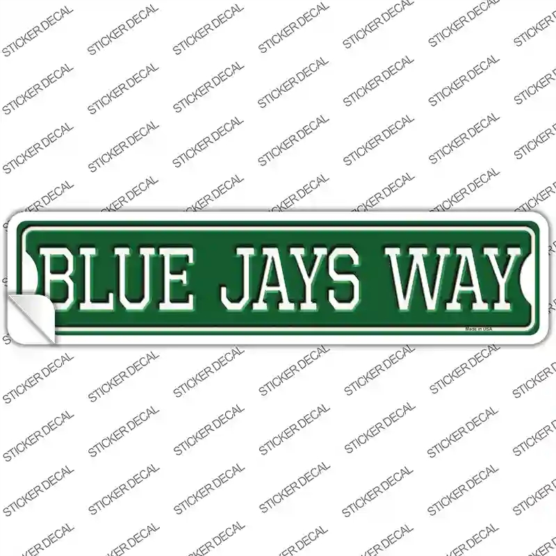 K-979s-L Blue Jays Way Novelty Narrow Sticker Decal, Large