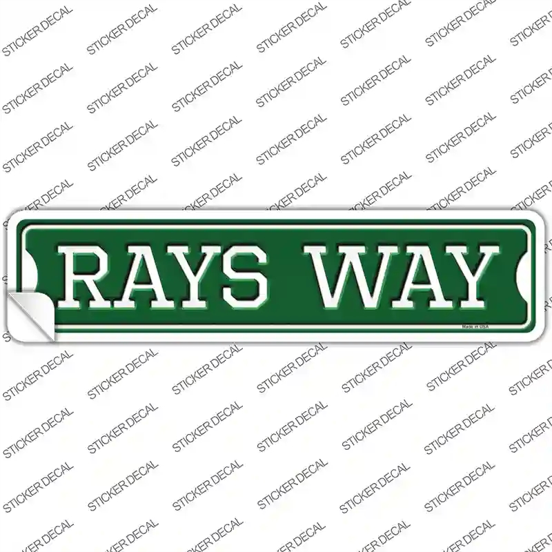 K-997s-L Rays Way Novelty Narrow Sticker Decal, Large