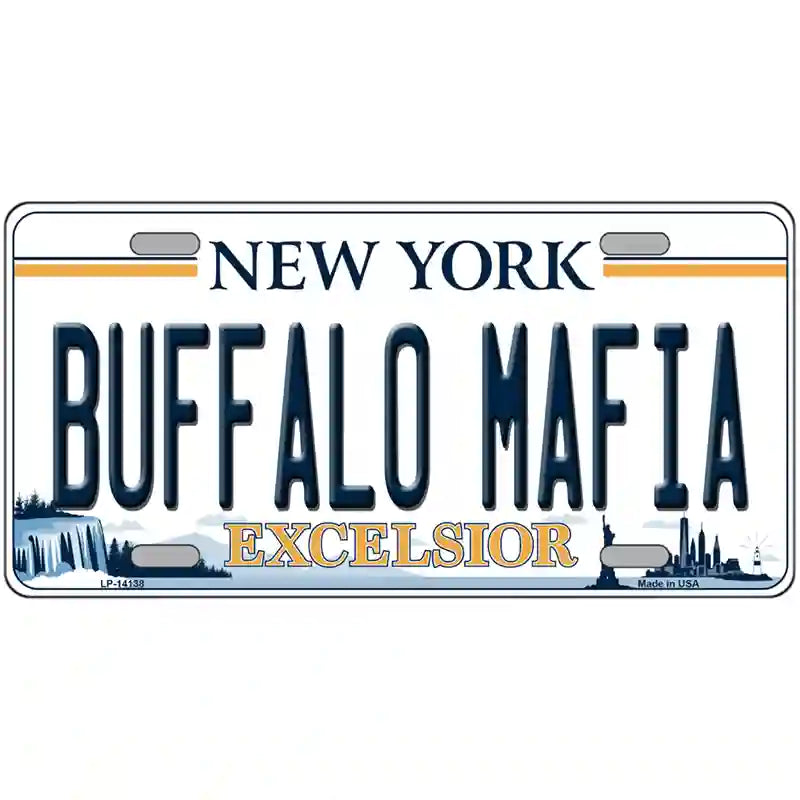Picture of Smart Blonde LLP-14138 24 x 12 in. Buffalo Mafia   York Excelsior Novelty License Plate