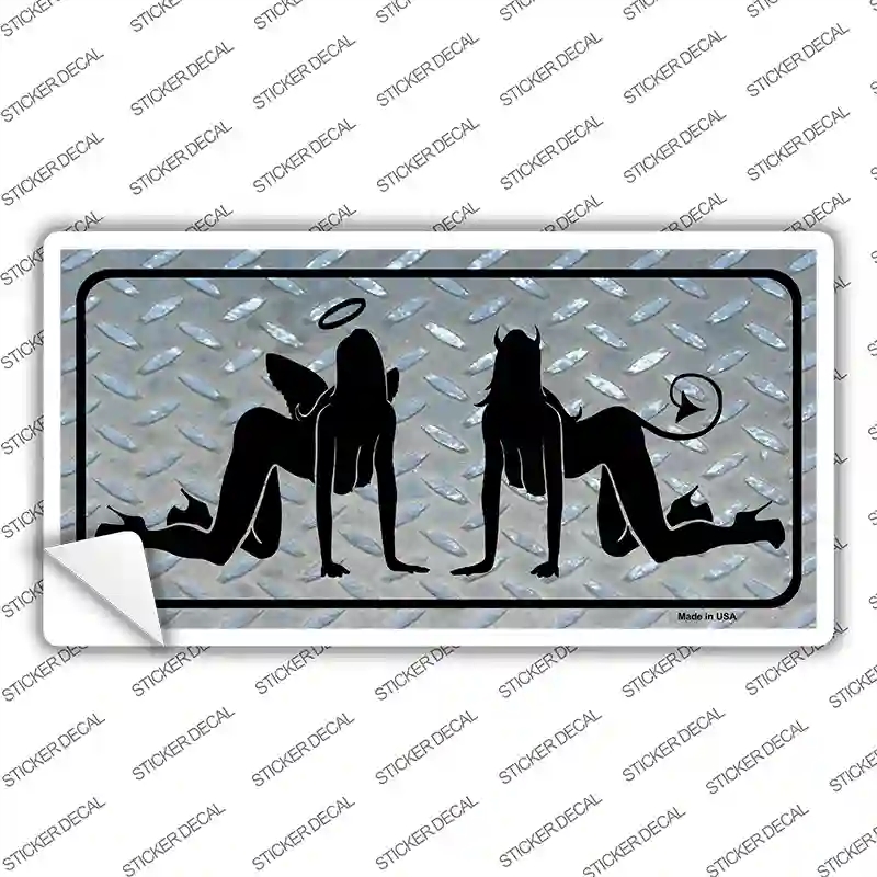 LP-061s-L Angel & Devil Novelty Sticker Decal, Large