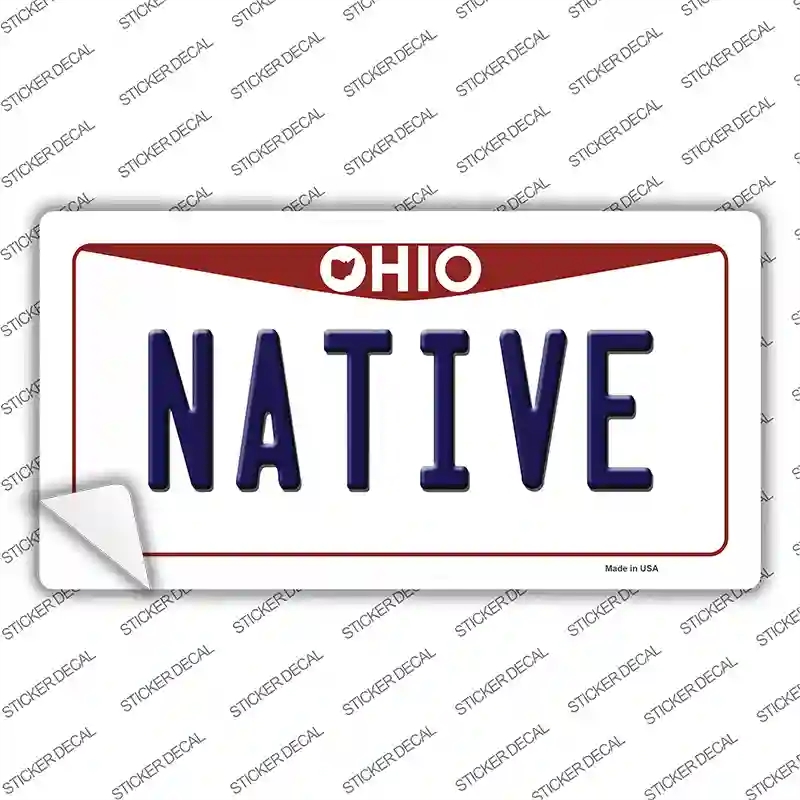 LP-10092s-S Native Ohio Novelty Sticker Decal, Small