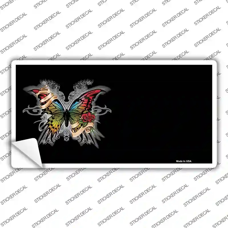 LP-3763s-S Butterfly Offset Novelty Sticker Decal, Small