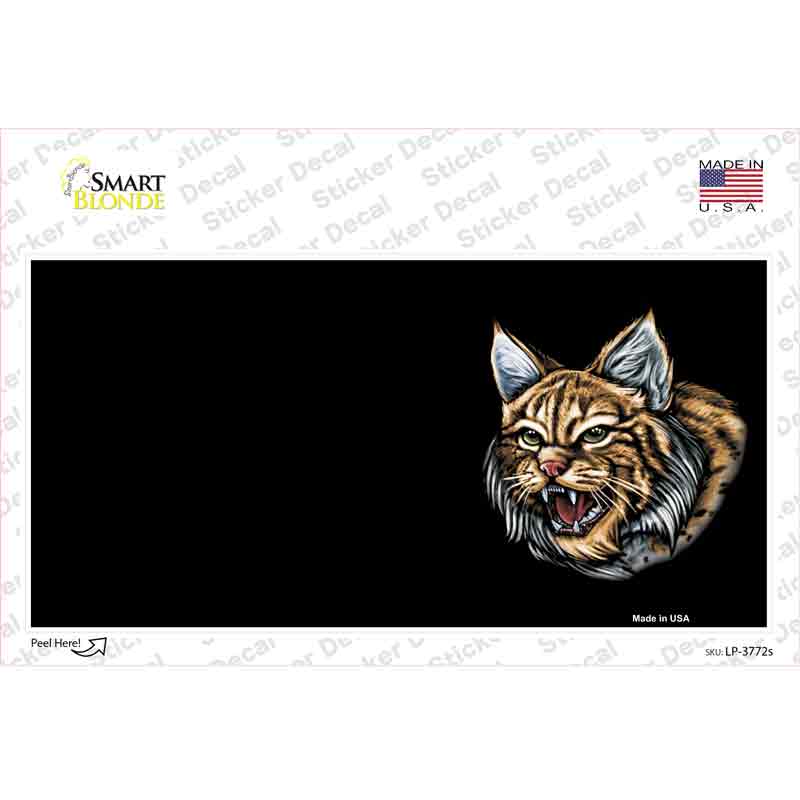 LP-3772s-M Bobcat Offset Novelty Sticker Decal, Medium