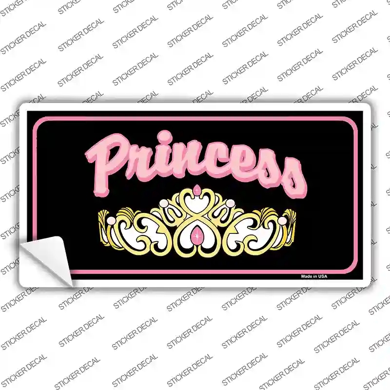 LP-3871s-L Princess Tiara Novelty Sticker Decal, Large