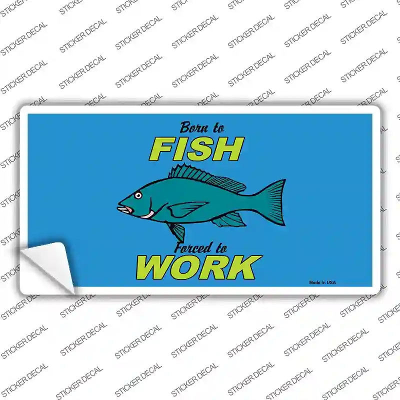 LP-3880s-S Born to Fish Novelty Sticker Decal, Small