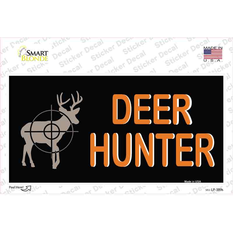 LP-389s-M Deer Hunter Novelty Sticker Decal, Medium