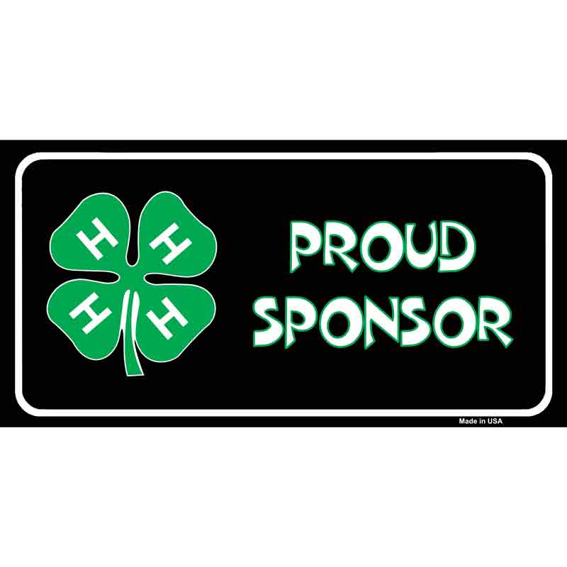 LP-4223s-M 4-H Proud Sponsor Novelty Sticker Decal, Medium