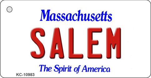 KC-10983 Salem Massachusetts State License Plate Novelty Key Chain