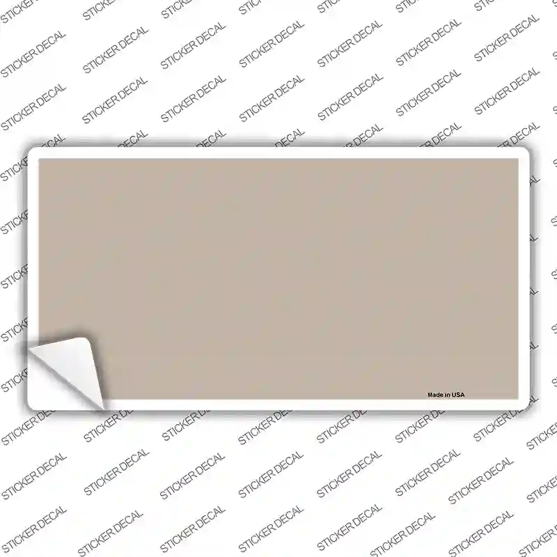 LP-4605s-XL Tan Solid Novelty Sticker Decal, Extra Large