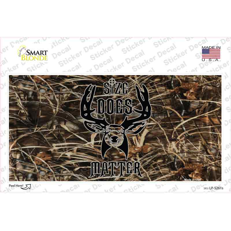 LP-5261s-M Size Does Matter Novelty Sticker Decal, Medium