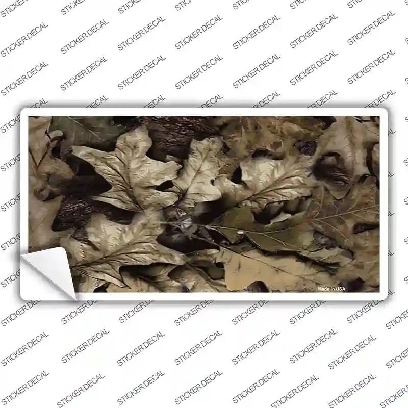 LP-5267s-L Fallen Leaves Camo Novelty Sticker Decal, Large