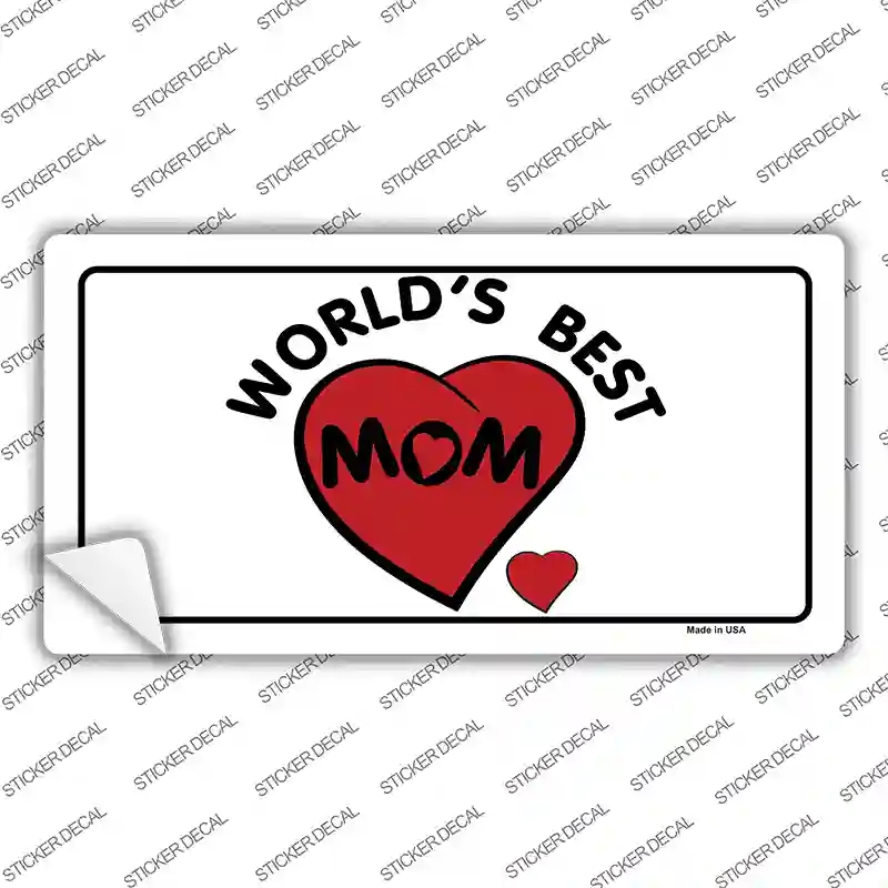 LP-5346s-S Worlds Best Mom Novelty Sticker Decal, Small